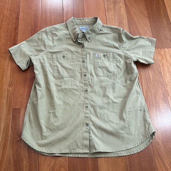 Carhartt Women's Rugged Professional Short Sleeve Shirt size XL(16/18) - Picture 2 of 10